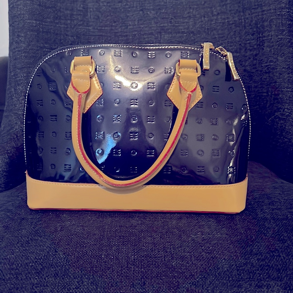 Small Arcadia purse-navy blue